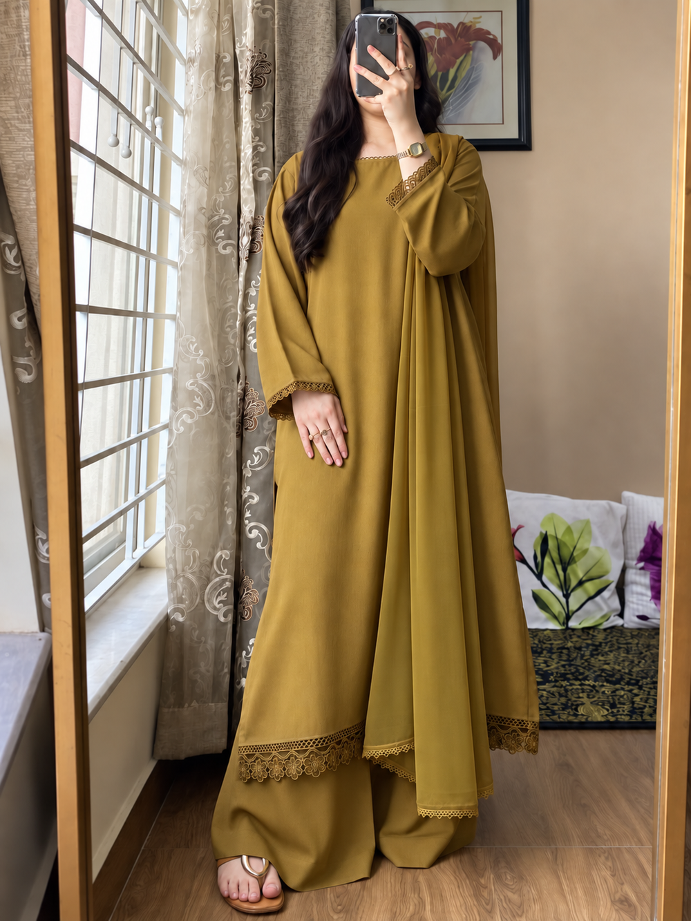 3 PIECE – Silk Karandi Dress