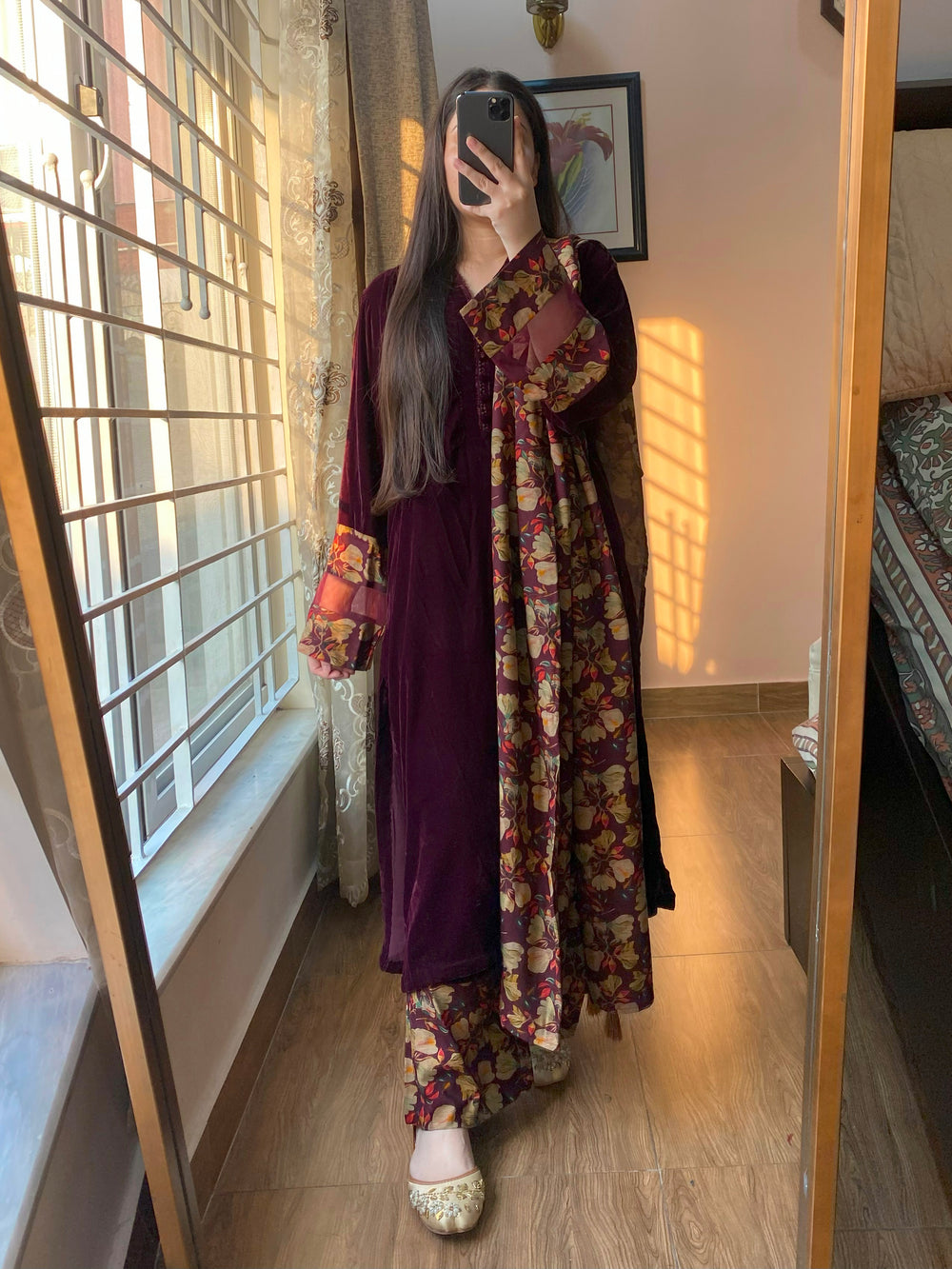 3-Piece Velvet Dress