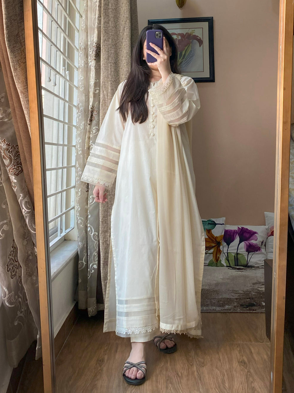 3 Piece - Lawn Dress With Trouser