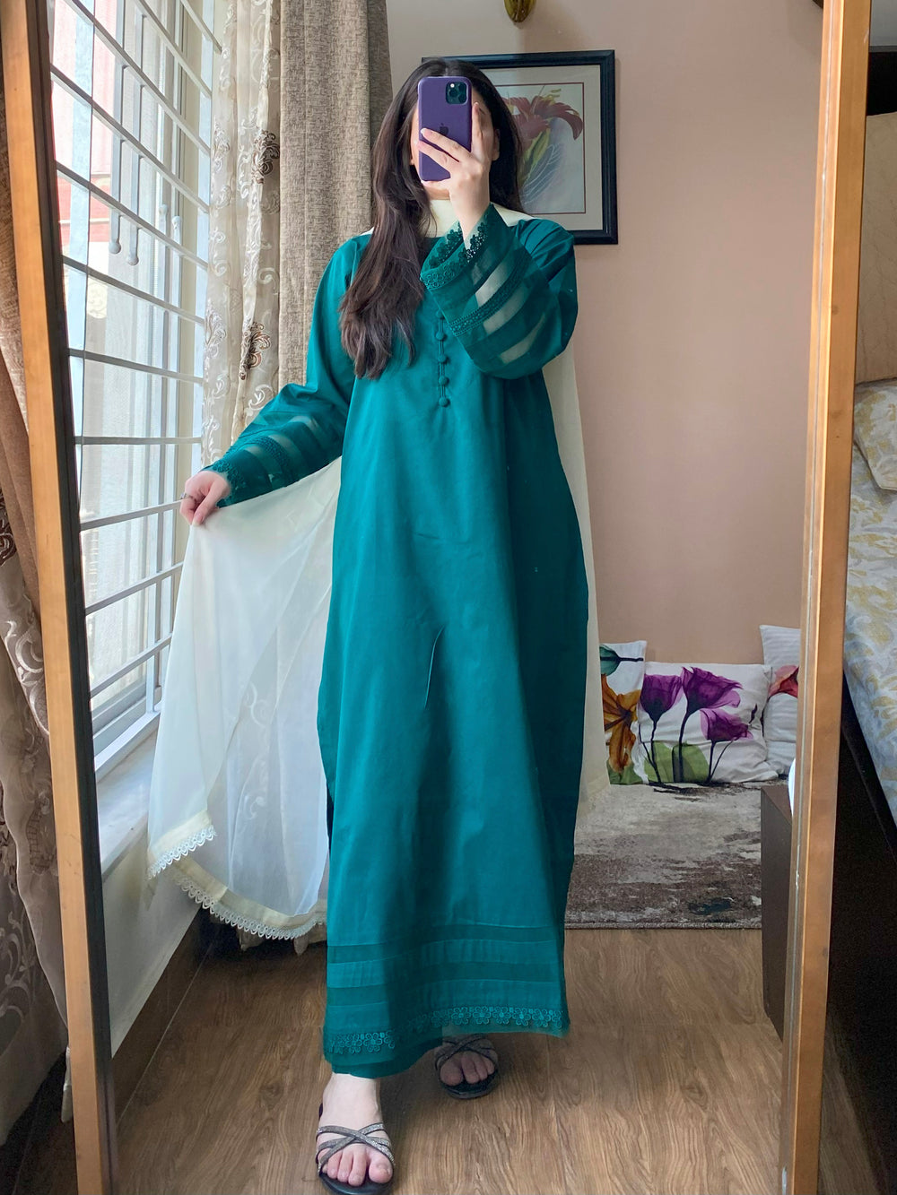 3 Piece - Lawn Dress With Trouser
