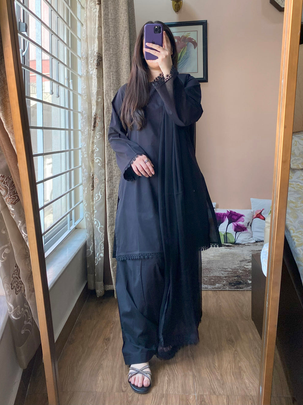 3 Piece - Lawn Dress With Chunnat Shalwar