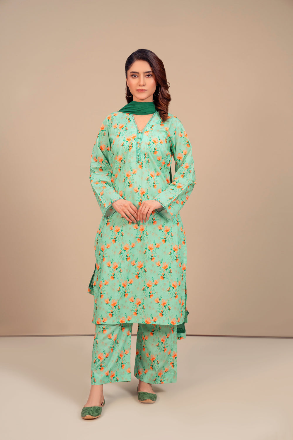 3-Piece Lawn Printed Dress