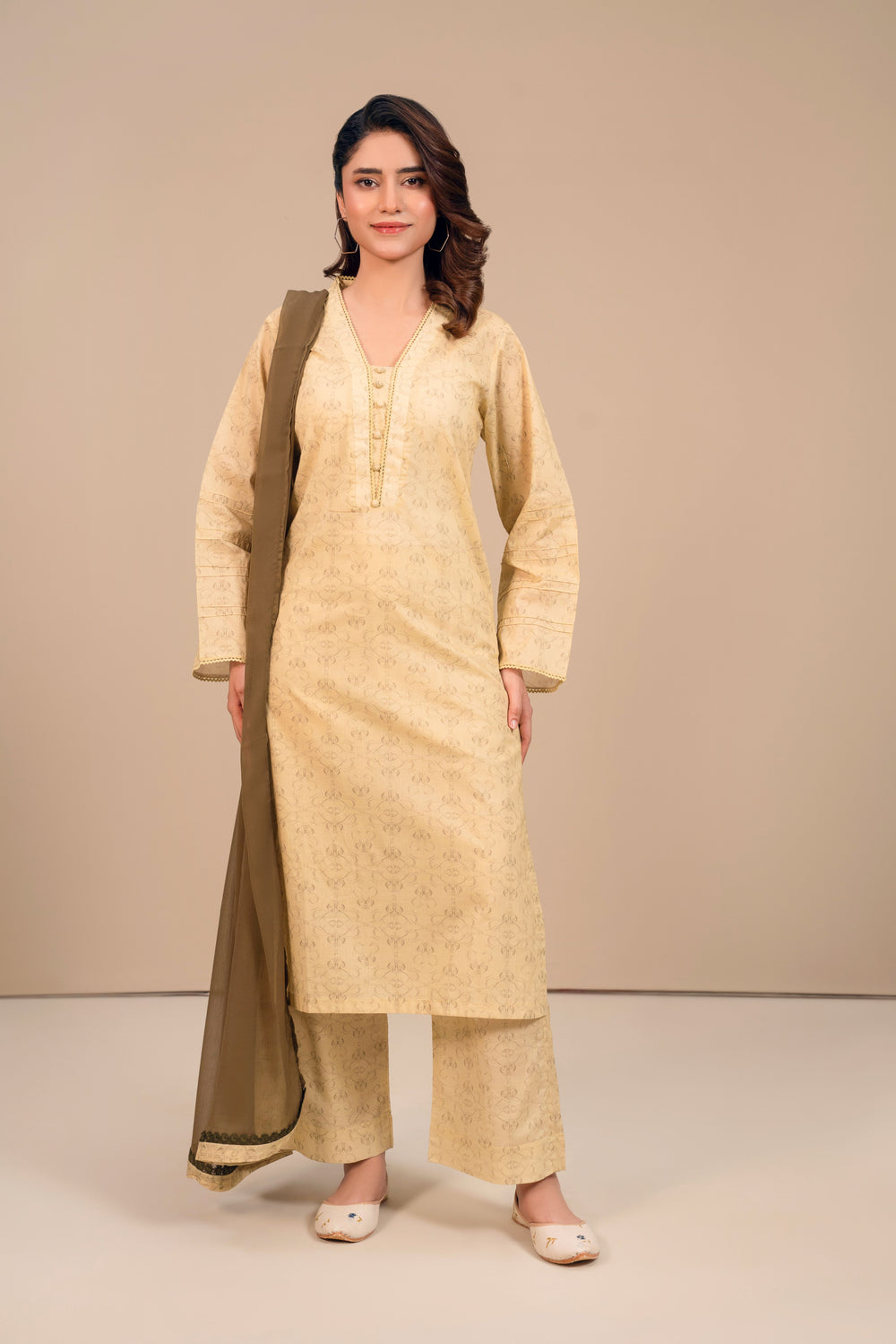 3 Piece - Lawn Printed Dress