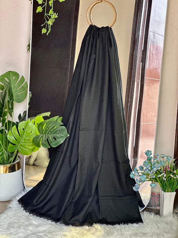 Black Marina Shawls With Lace