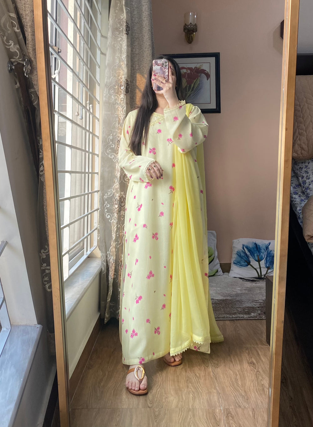 3 Piece - Silk Karandi Printed Dress