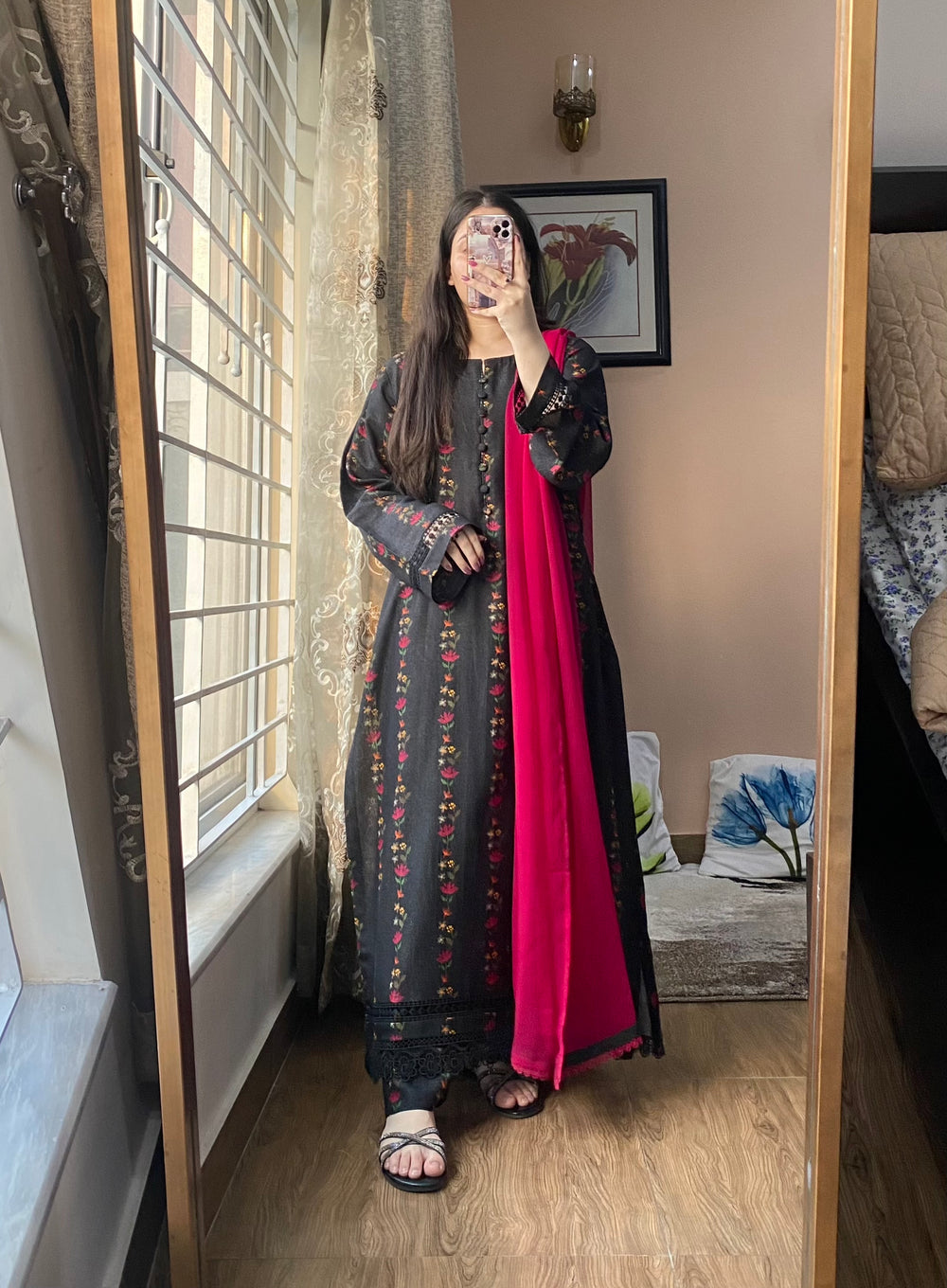 3 Piece - Silk Karandi Dress