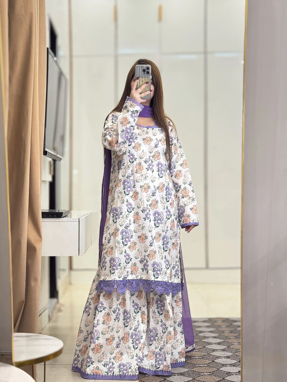 3 PIECE - UNSTITCHED LAWN PRINTED SUIT