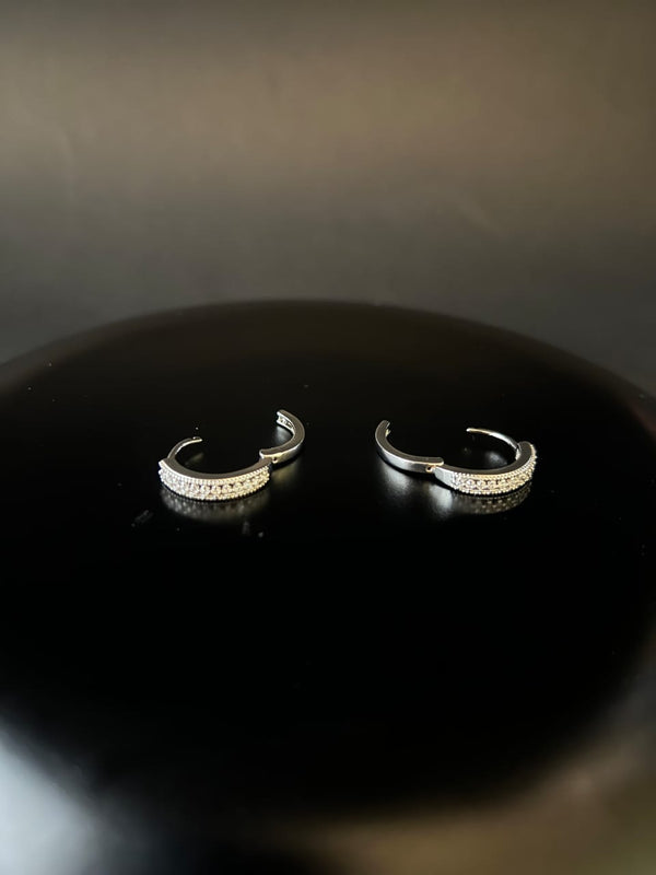 Elegant Silver Tops Earrings