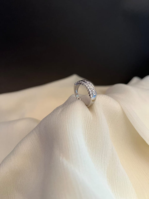 Silver Plated Real Stone Rings