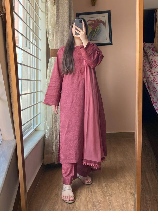 3 Piece - Lawn Printed Dress