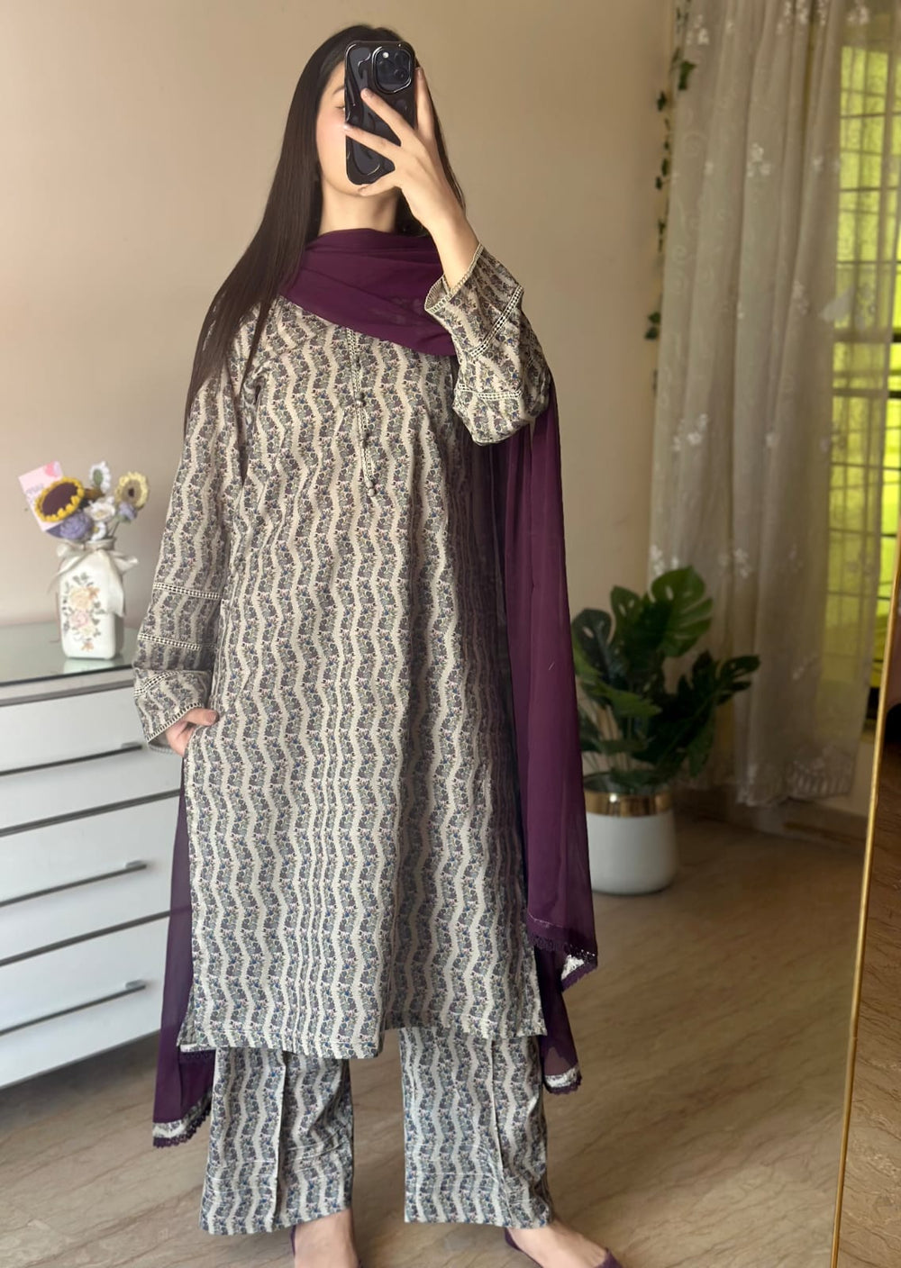 3 Piece - Lawn Printed Dress