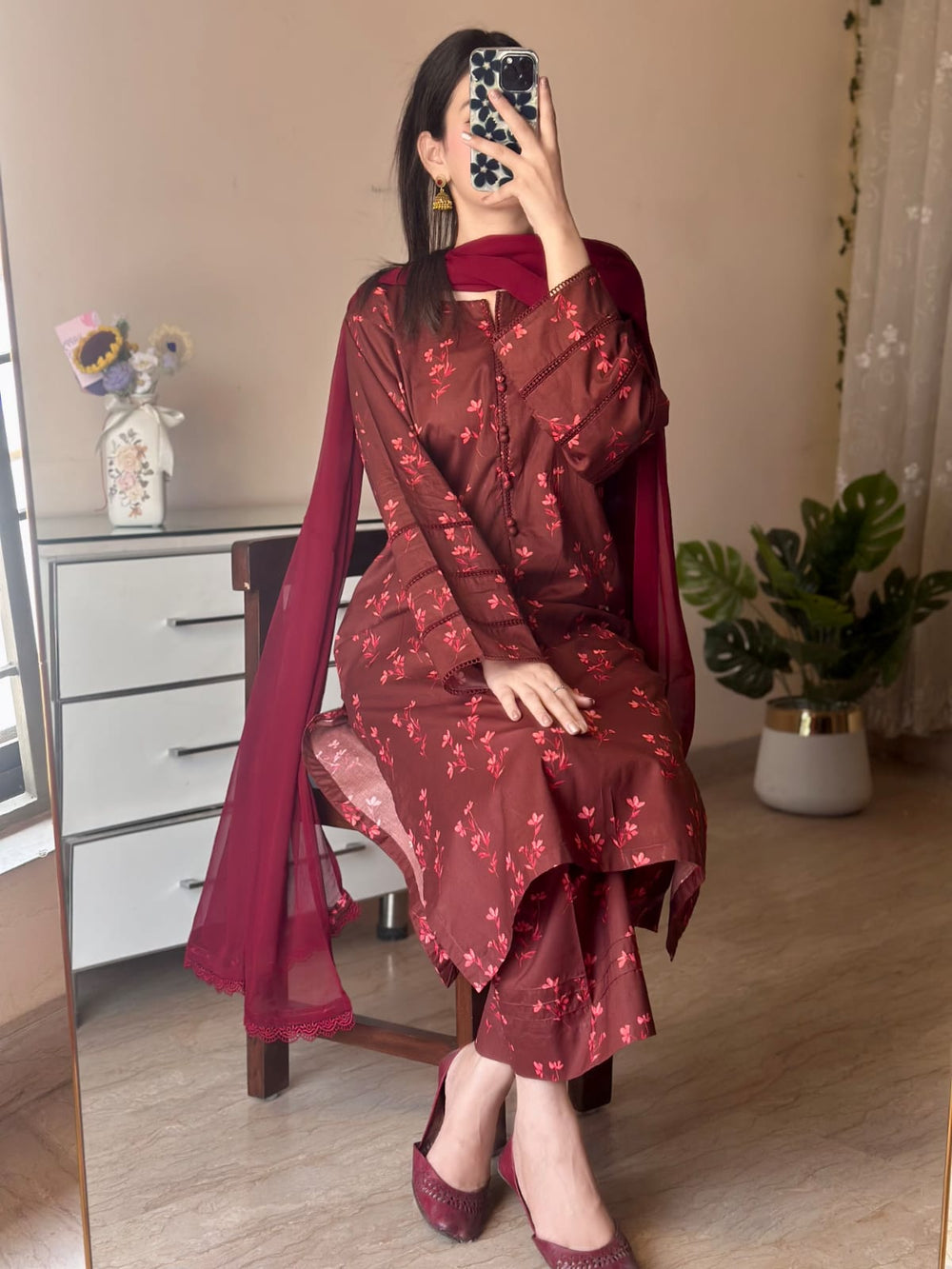 3 Piece - Lawn Printed Dress