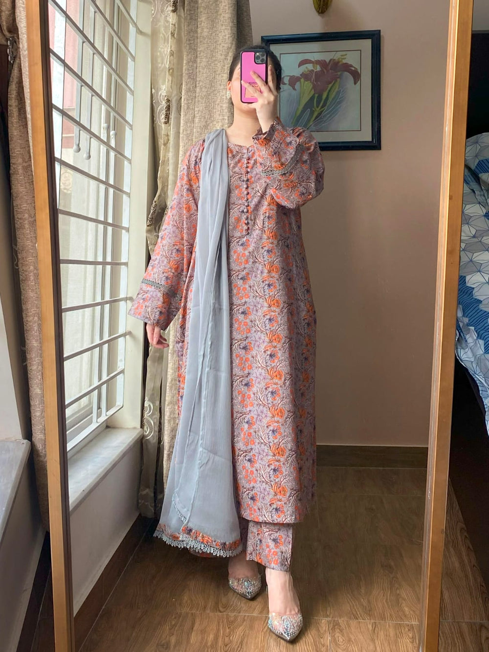 3 Piece - Lawn Printed Dress