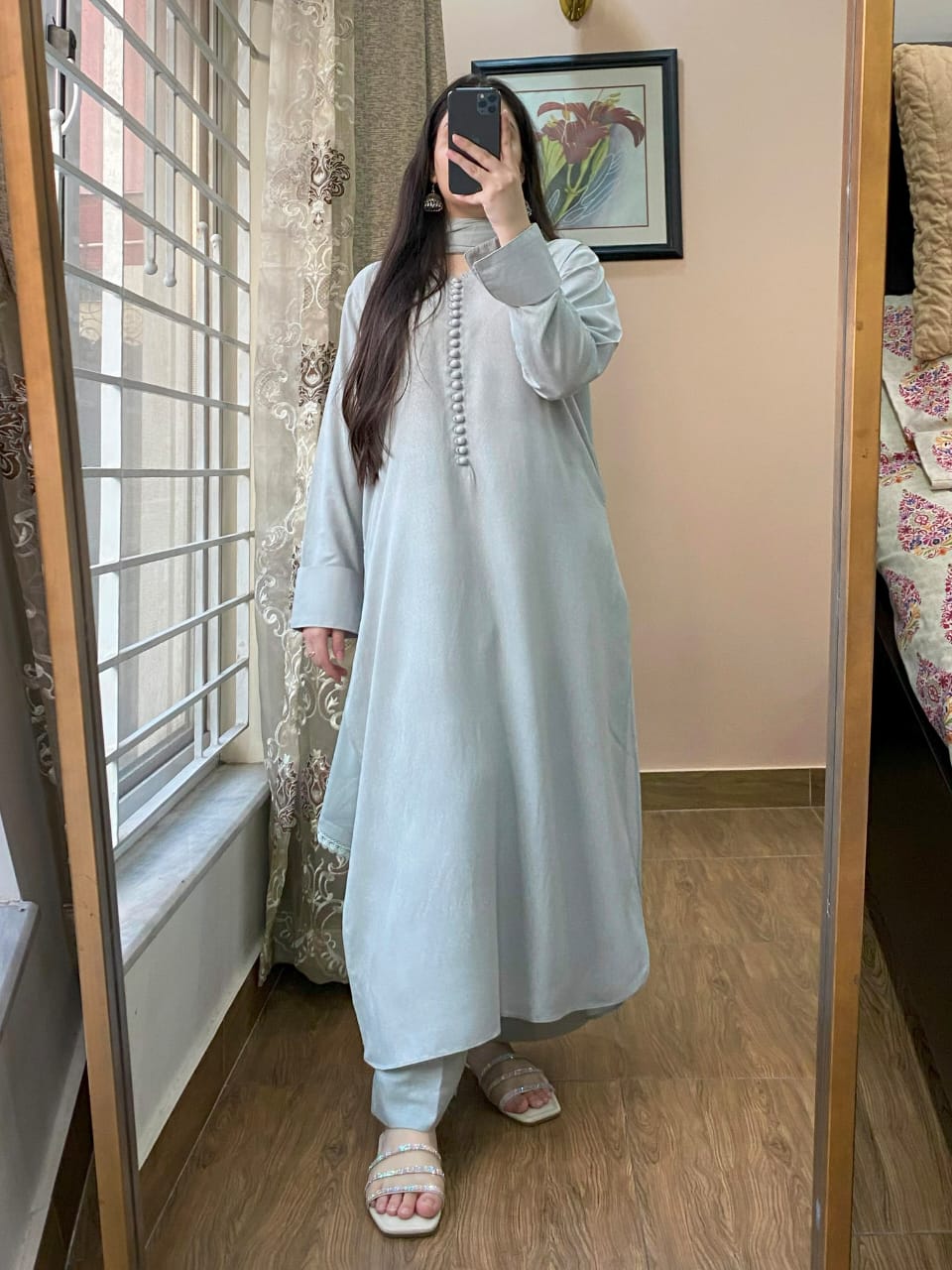 3 PIECE – Silk Karandi Dress