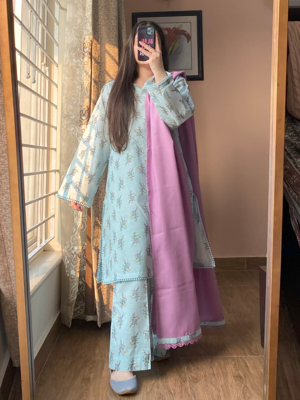 3 Piece - Khaddar Printed Dress