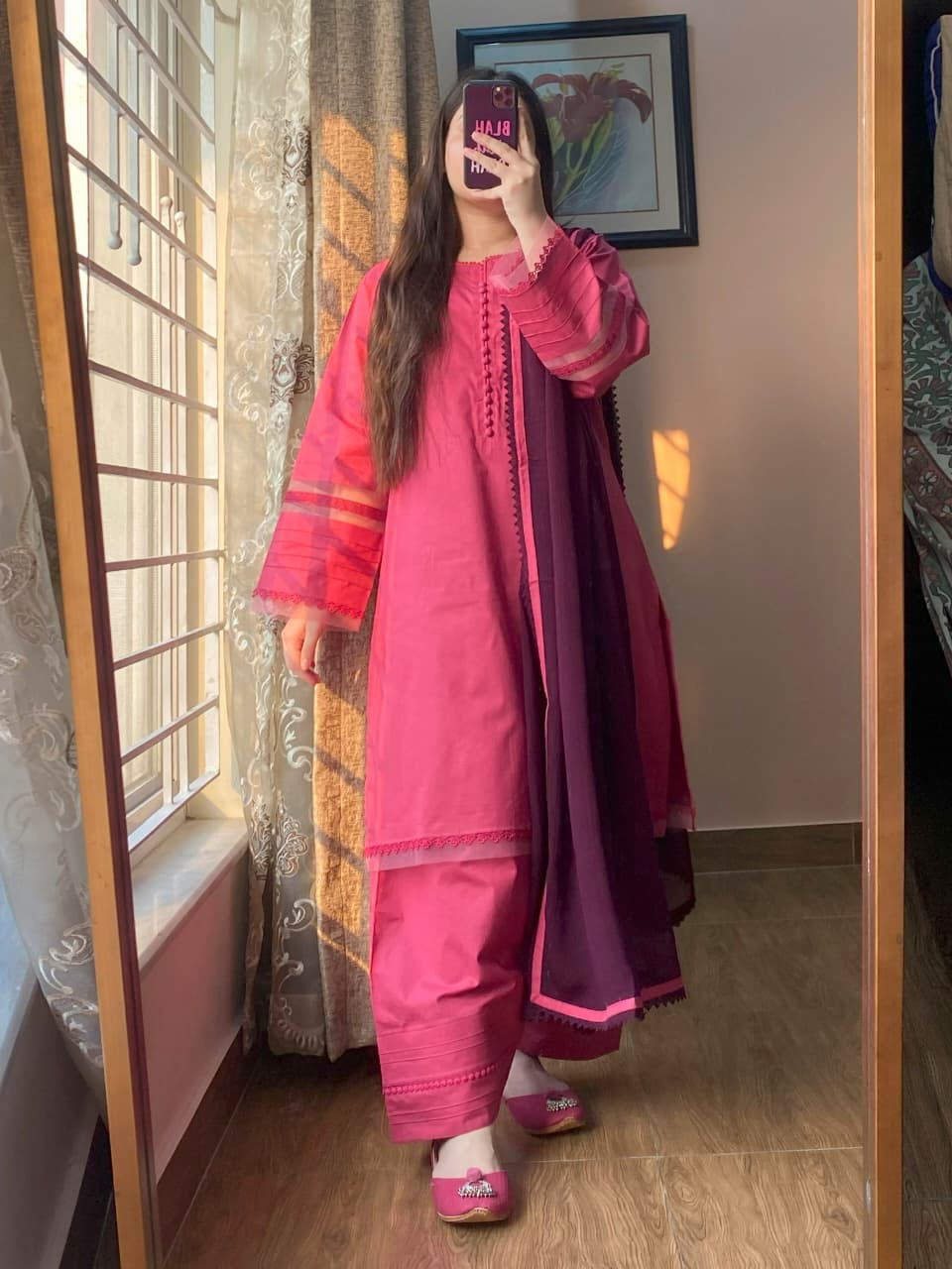 3 Piece - Dobby Khaddar Dress