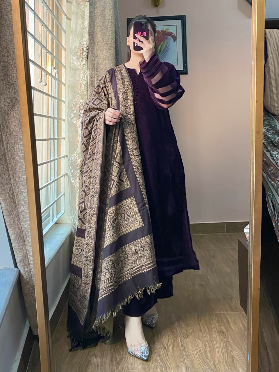 3-Piece Velvet Dress