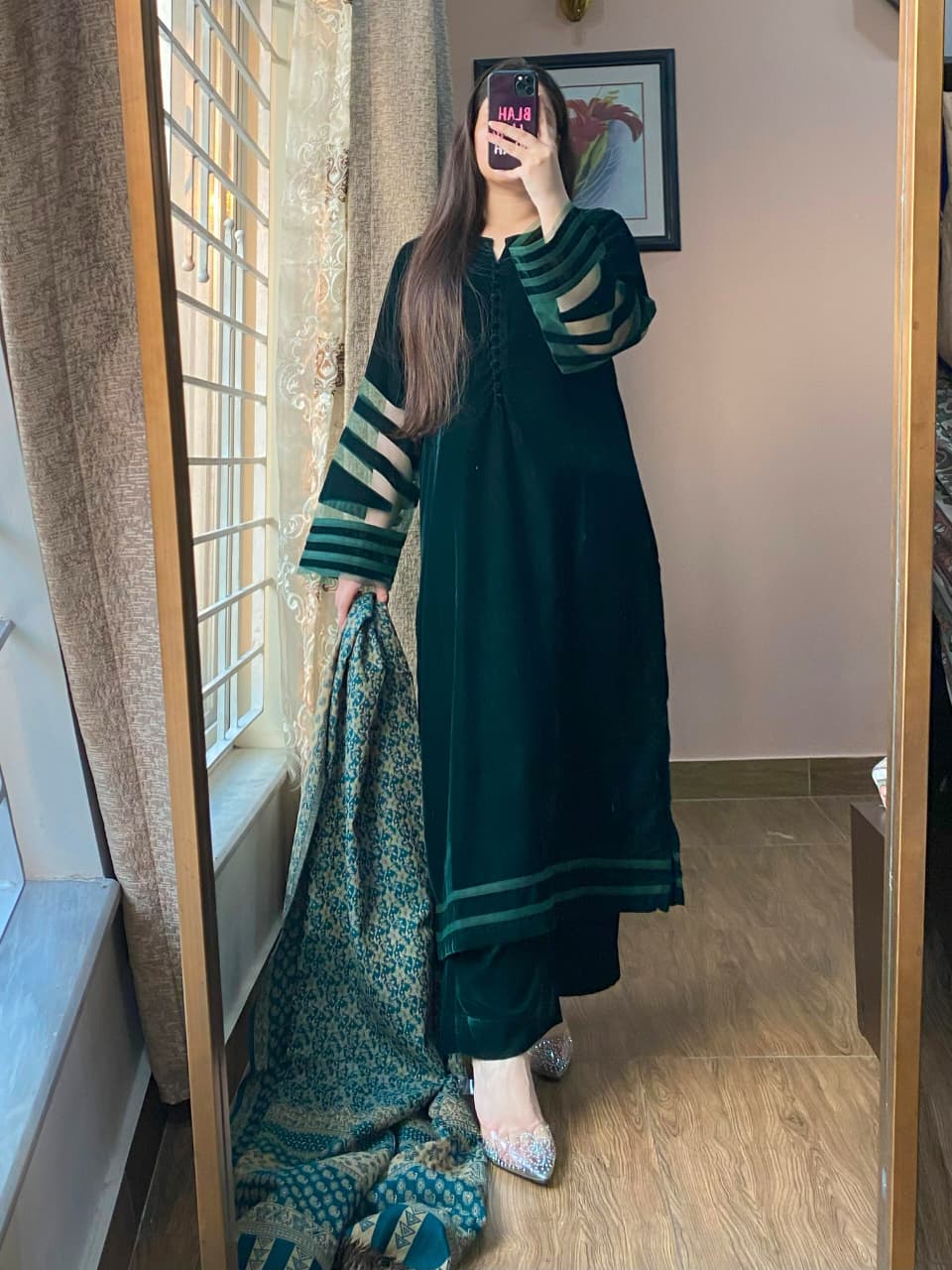 3-Piece Velvet Dress