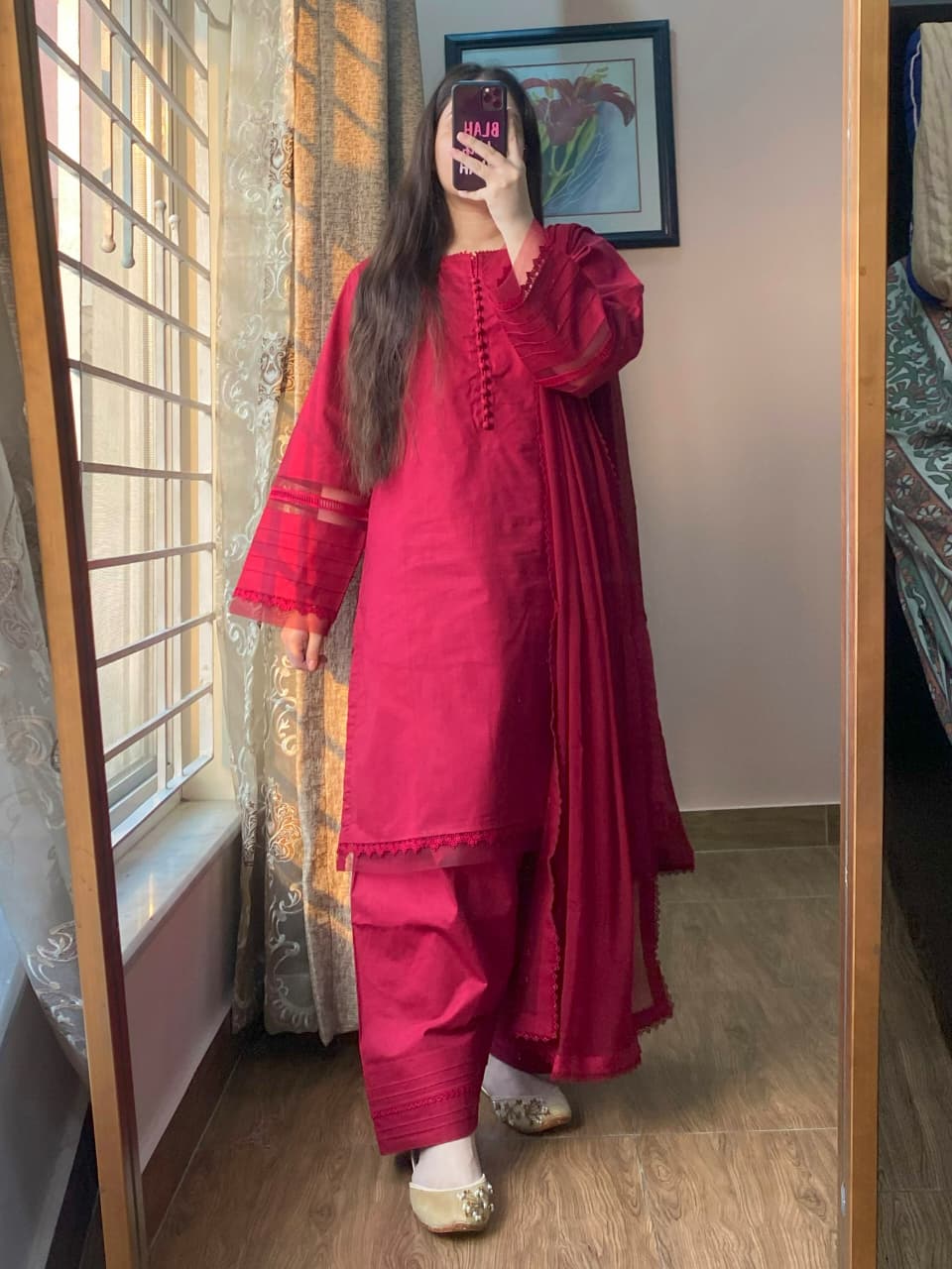 3 Piece - Dobby Khaddar Dress