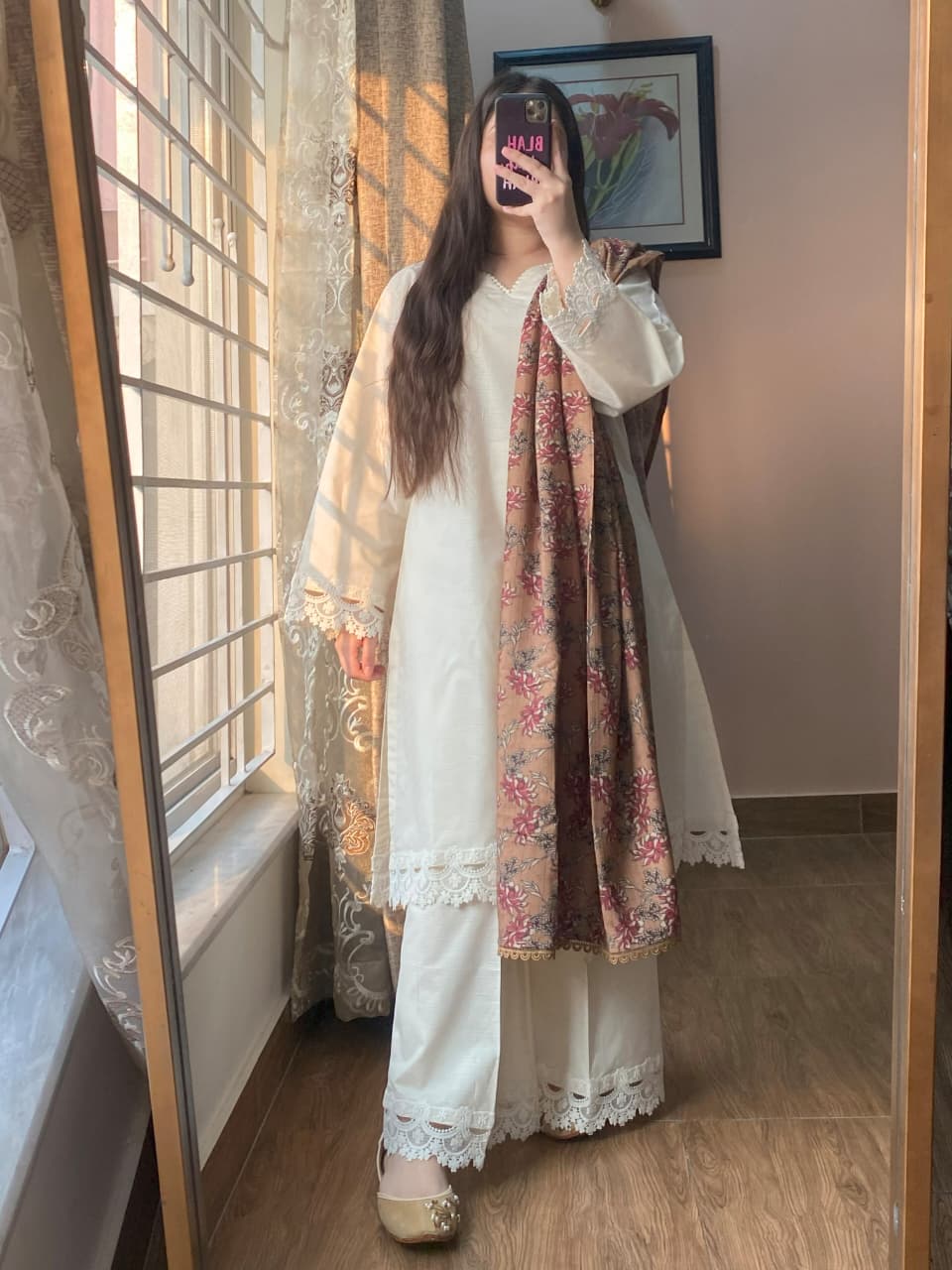 3 Piece - Dobby Khaddar Dress