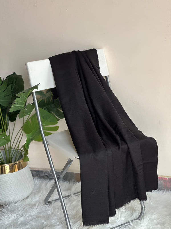Black Acrylic Wool Shawls
