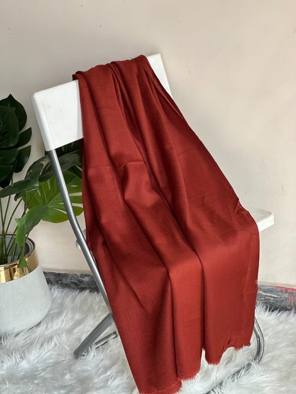 Reddish Brown Acrylic Wool Shawls