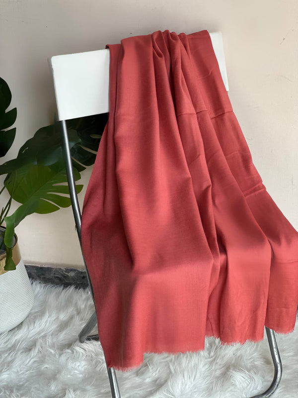 Peach Pink Acrylic Wool Shawls