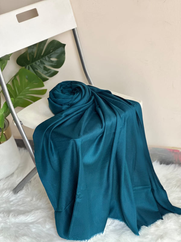 Zinc Blue Acrylic Wool Shawls