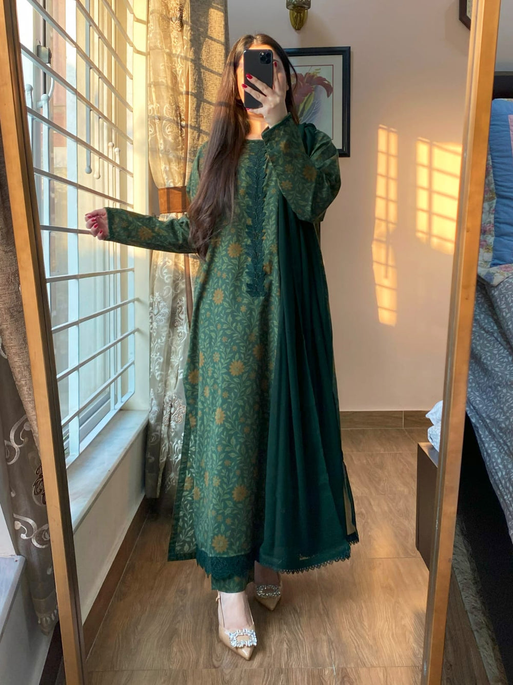 Lawn Cambric Printed Dress