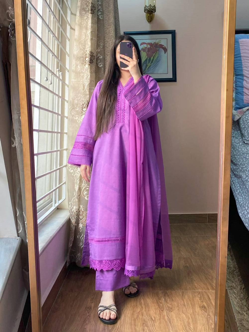 3 Piece - Dobby Cambric Dress