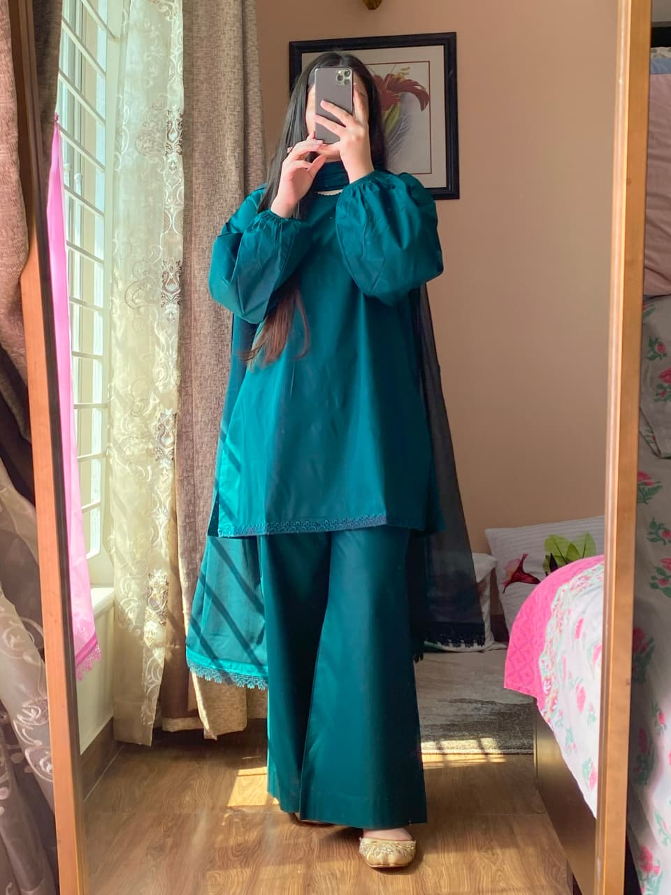 3 Piece - Lawn Dress With Plazo