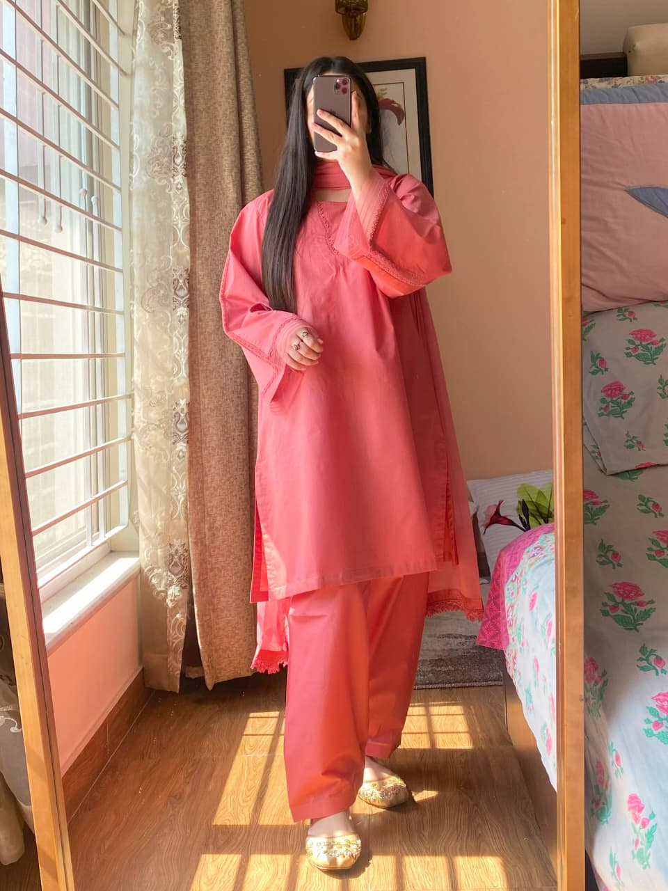 3 Piece - Lawn Dress with Shalwar