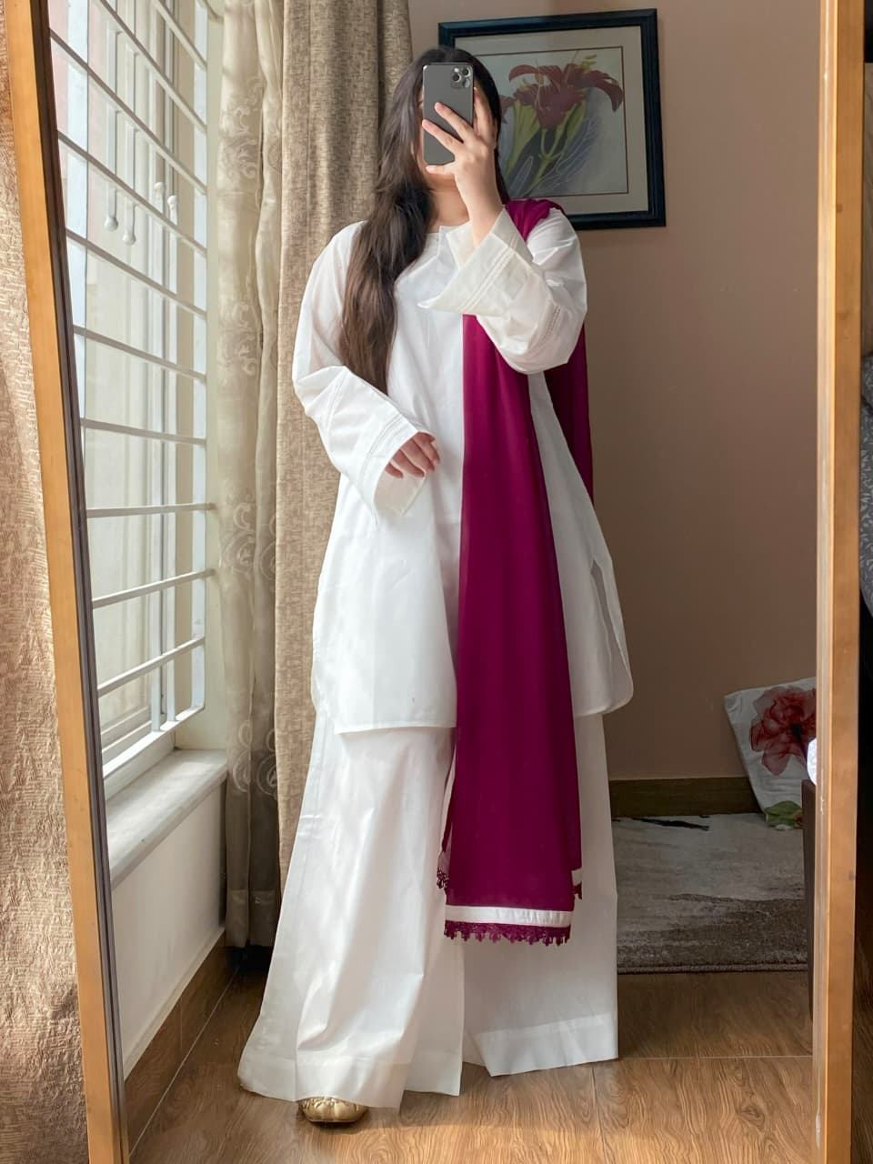 3 Piece - Lawn Dress with Sharara