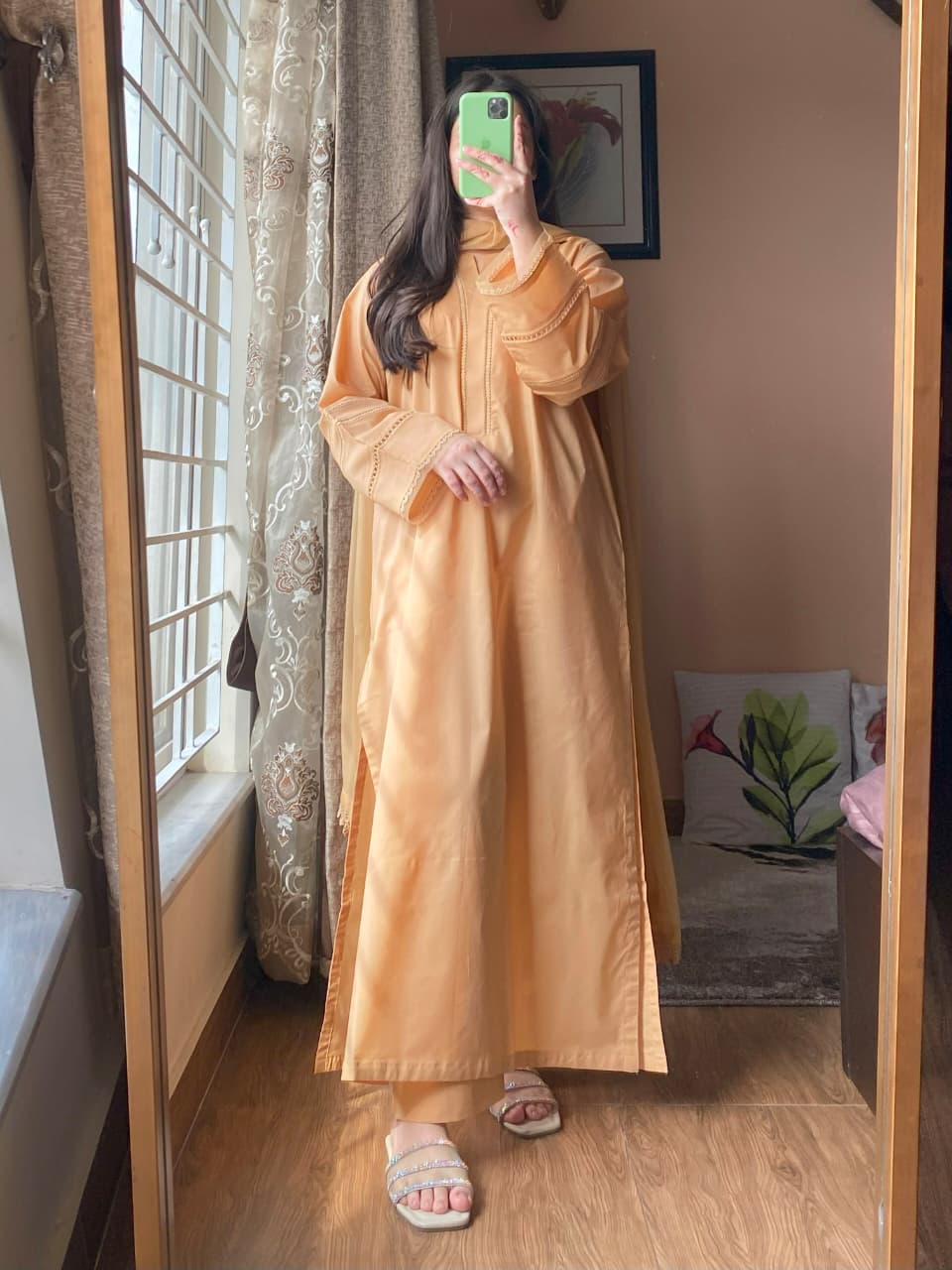 Lawn Dress with Trouser