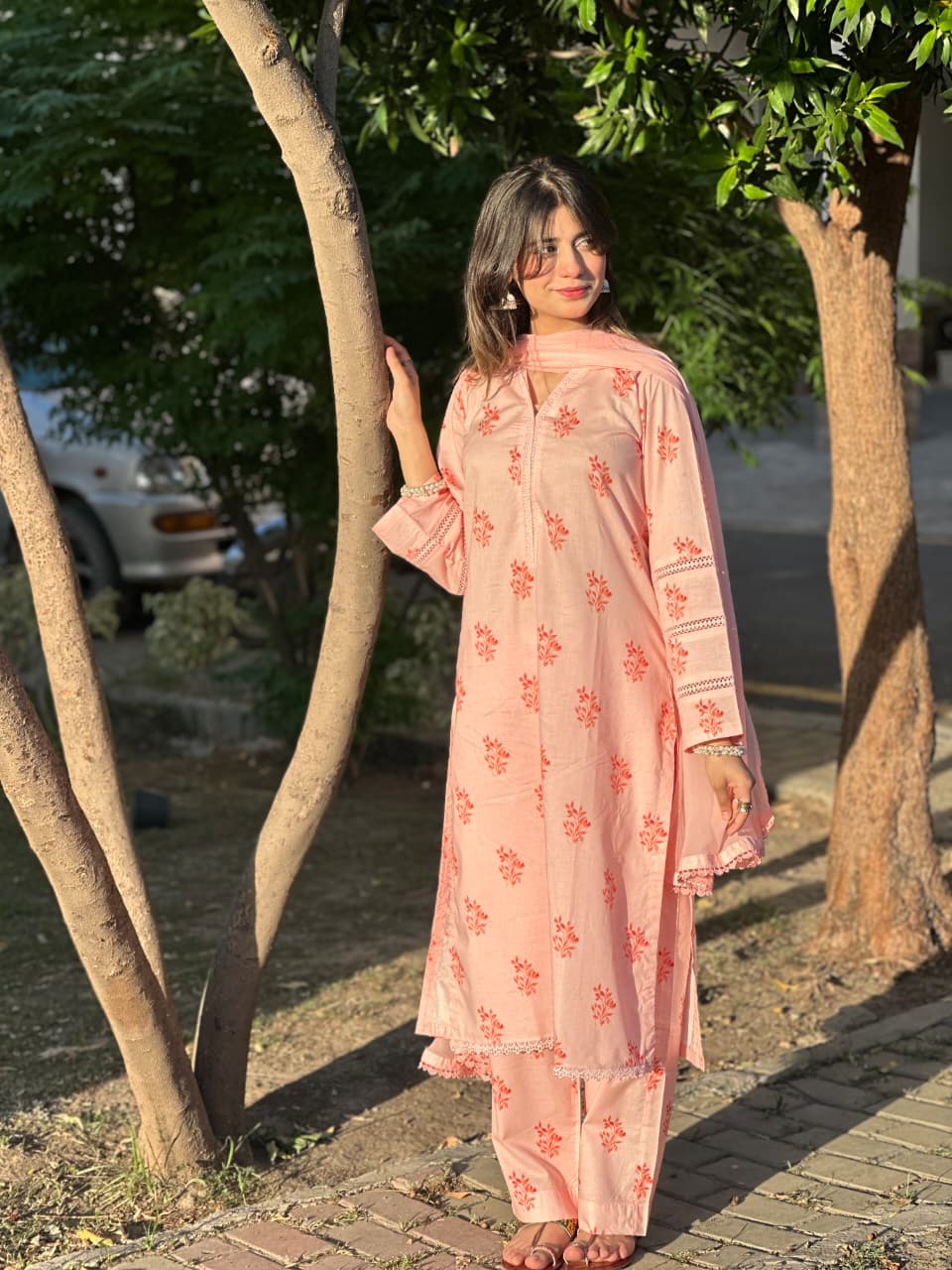 3 Piece - Lawn Printed Dress