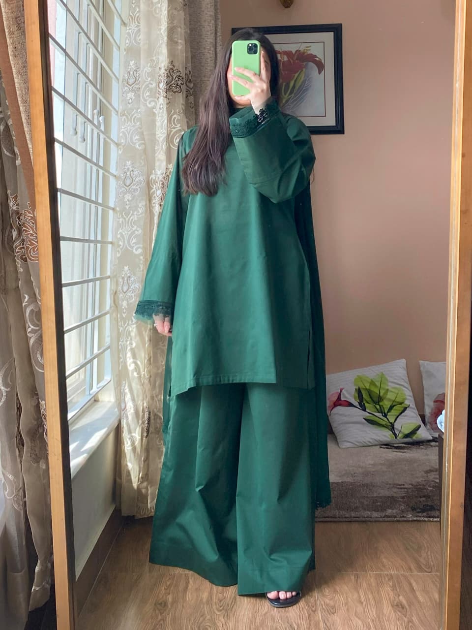 3 Piece - Lawn Dress With Plazo