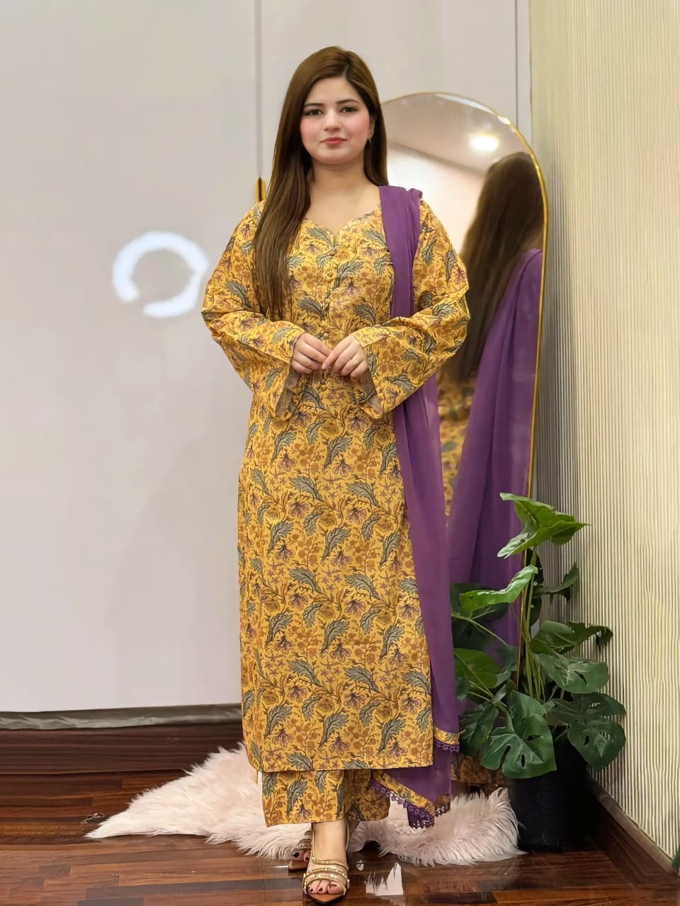 3 Piece - Lawn Printed Dress