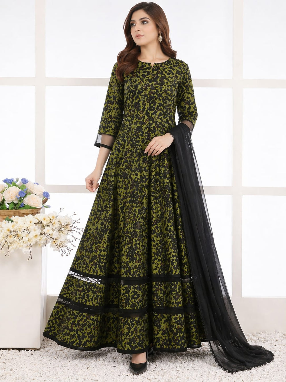 2 PIECE - UNSTITCHED LAWN PRINTED SUIT