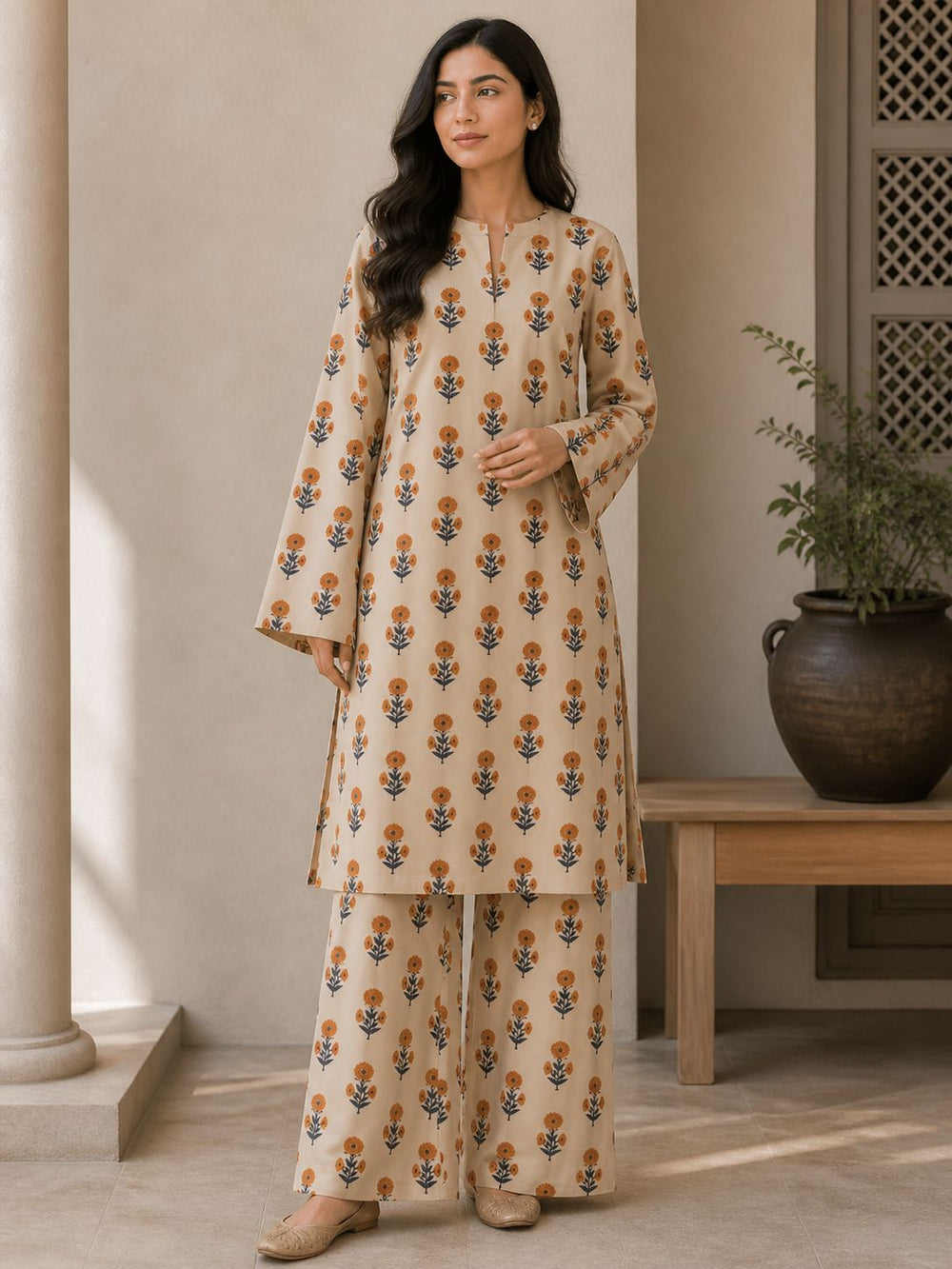 2 PIECE - UNSTITCHED LAWN PRINTED SUIT