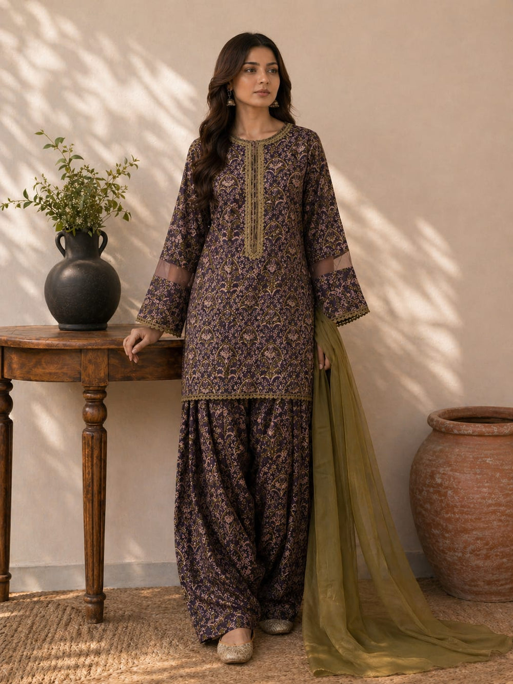3 PIECE - UNSTITCHED LAWN PRINTED SUIT