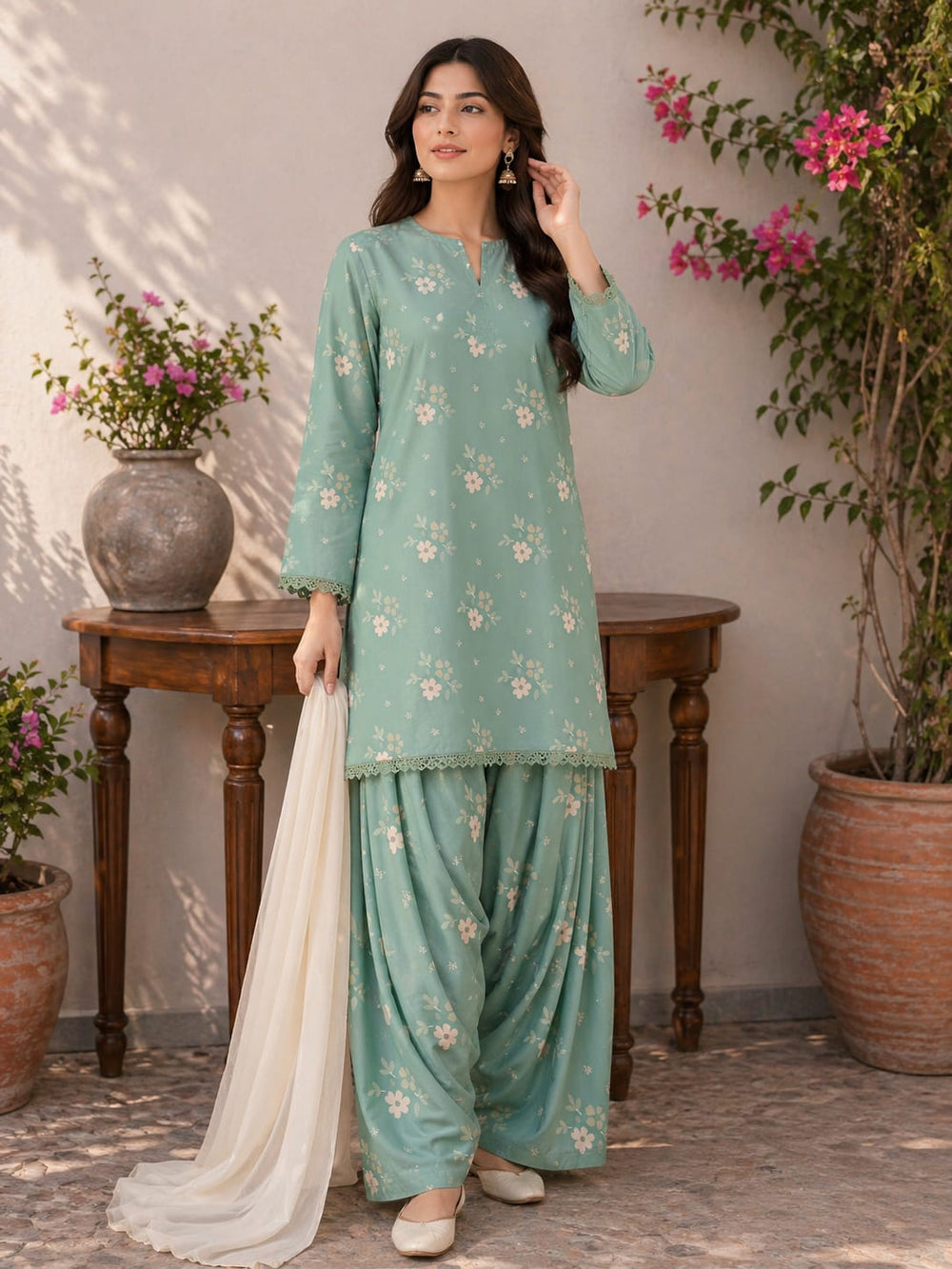 3 PIECE - UNSTITCHED LAWN PRINTED SUIT