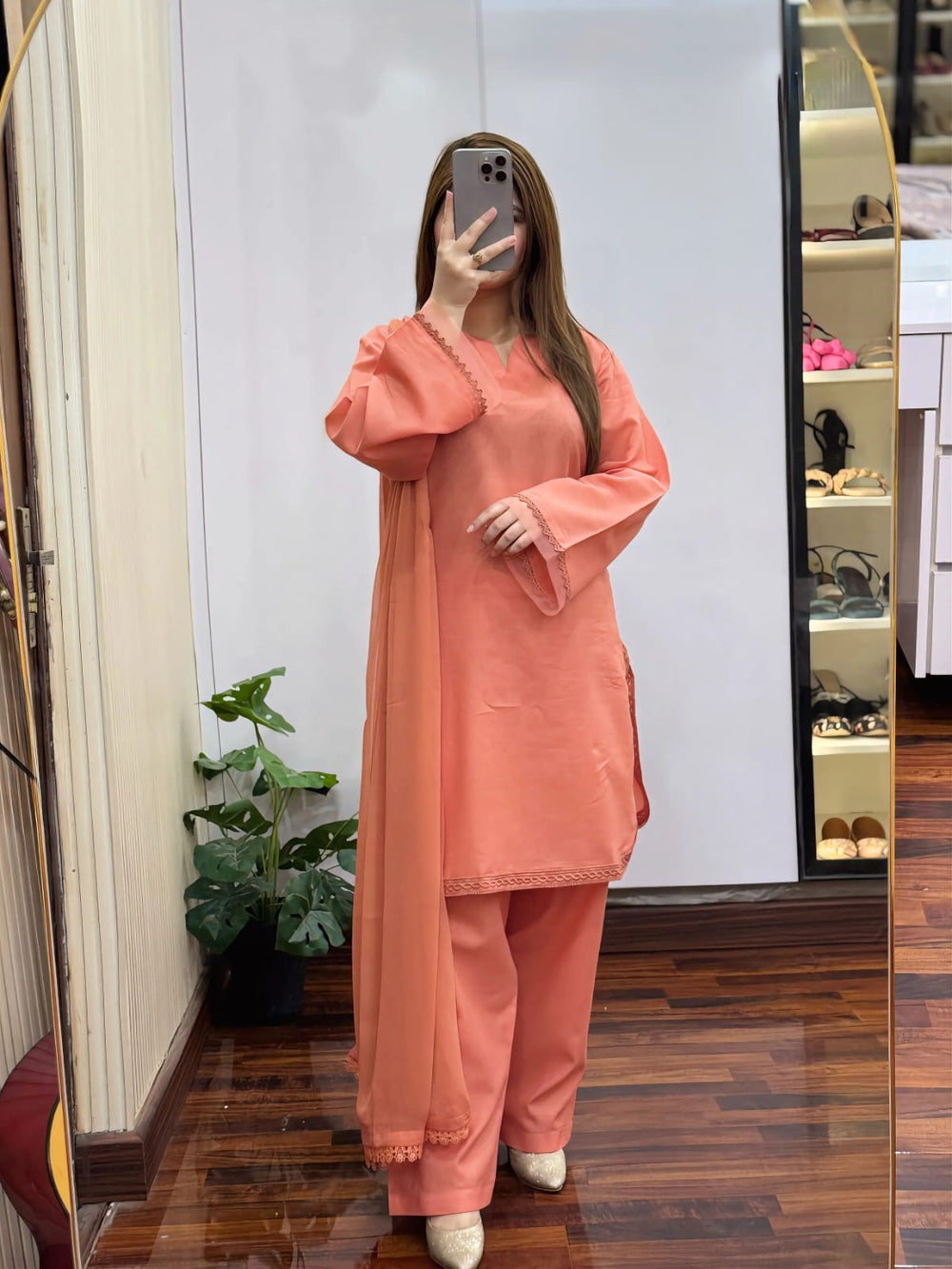 3 Piece - Lawn Dress with Shalwar