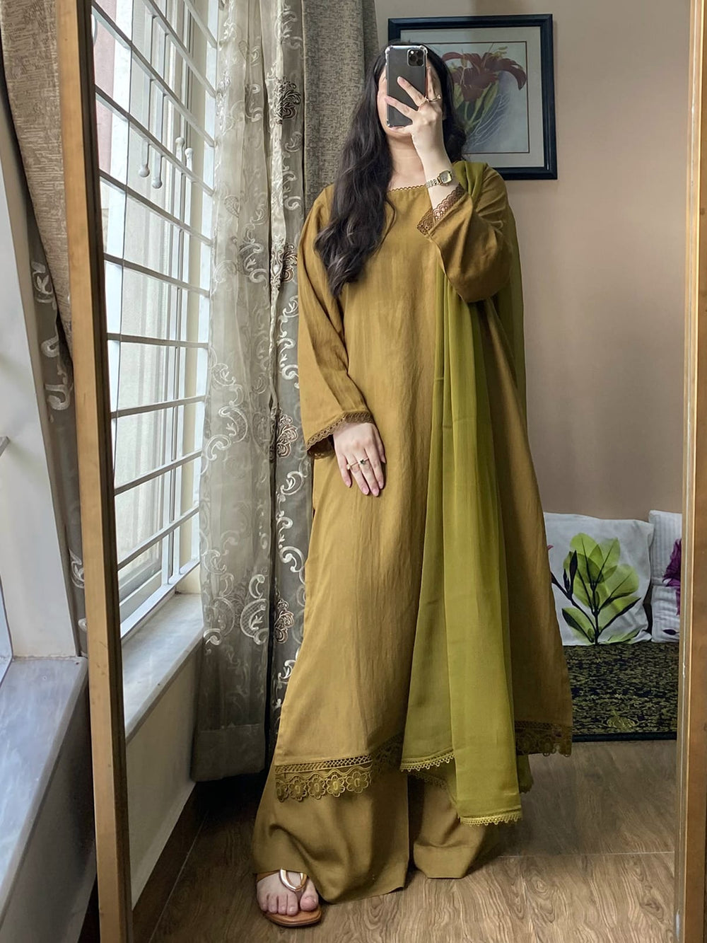 3 PIECE – Silk Karandi Dress