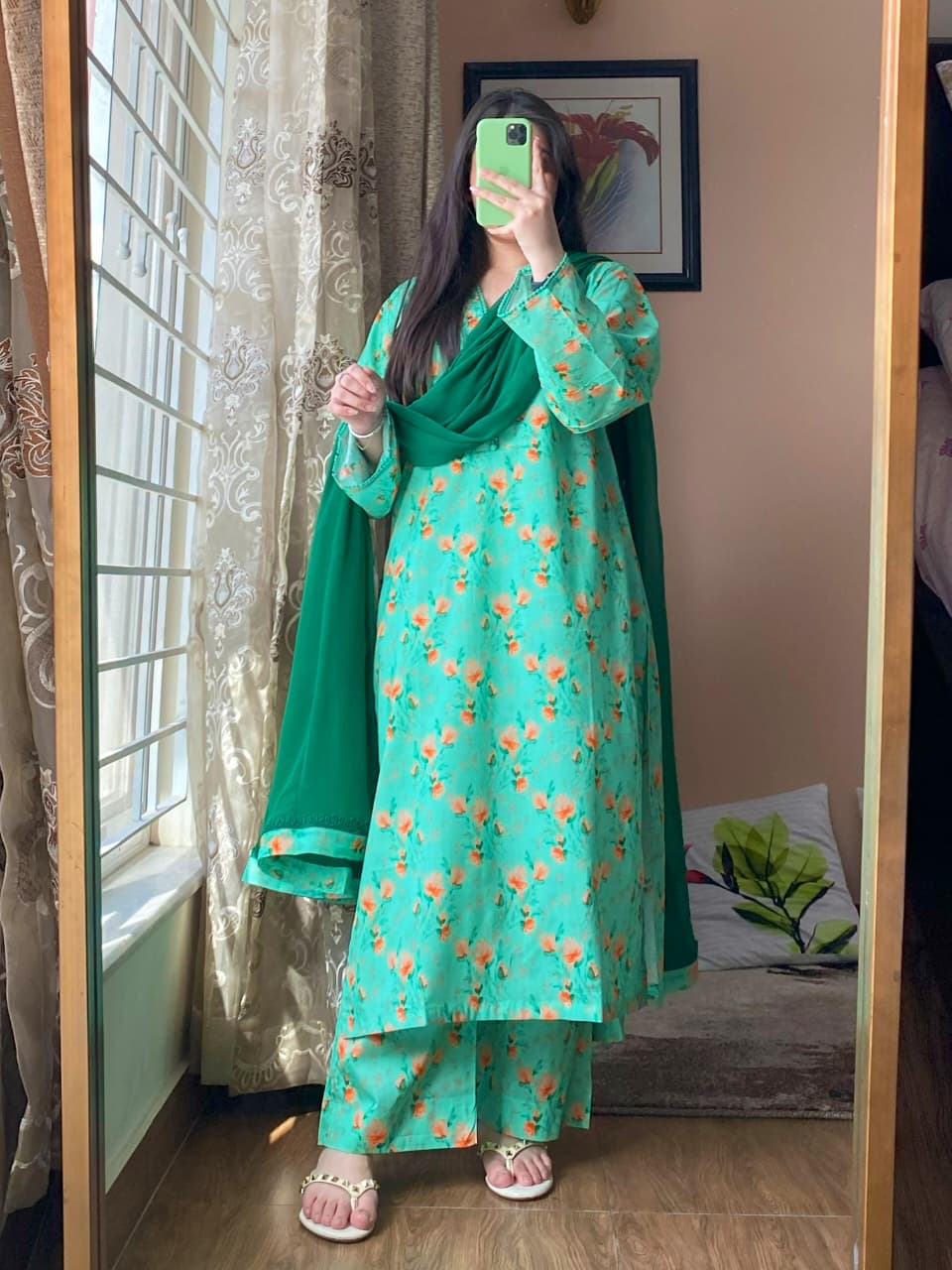 3-Piece Lawn Printed Dress